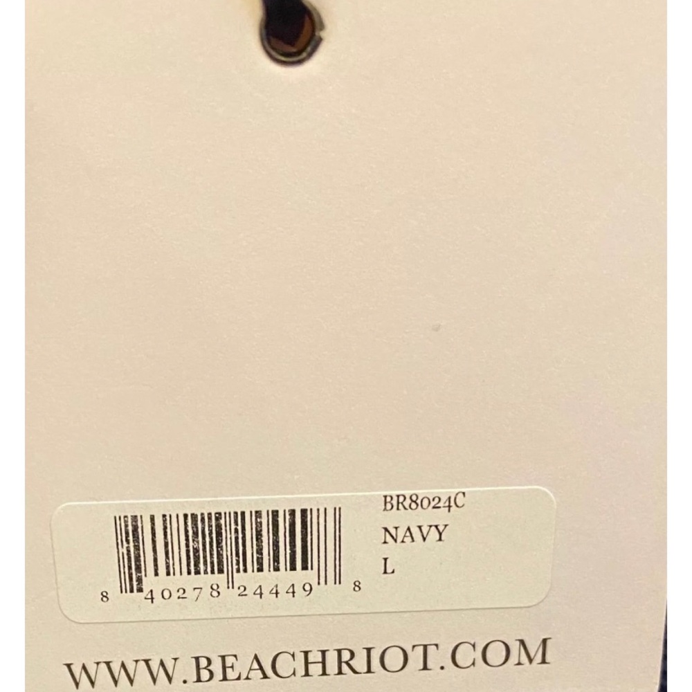 Beach Riot Navy Bikini Bottom - Picture 4 of 6